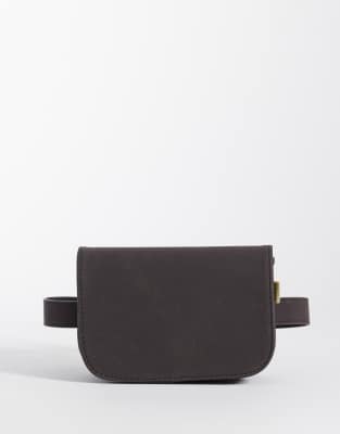 JJXX faux suede belt bag in brown bracken 11790₽
