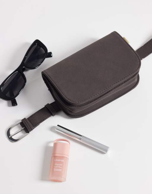 JJXX faux suede belt bag in brown, 2 of 4