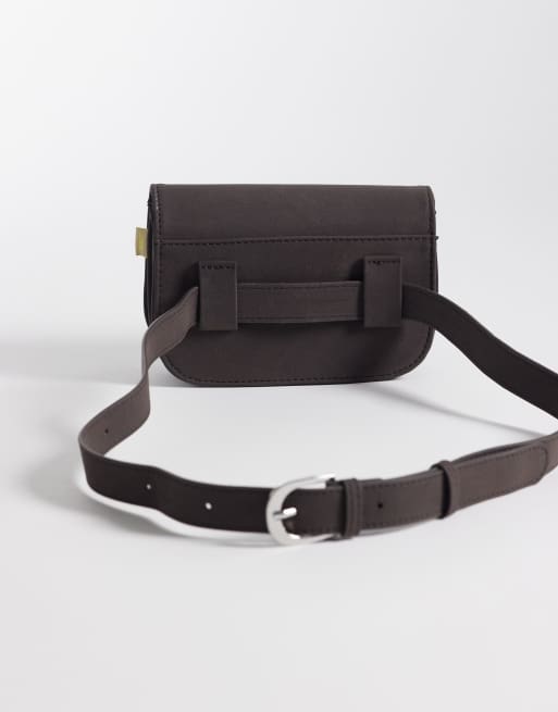 JJXX faux suede belt bag in brown, 4 of 4