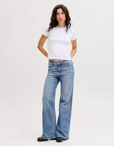 JJXX - Flared-fit jeans in medium blauw denim - view 1