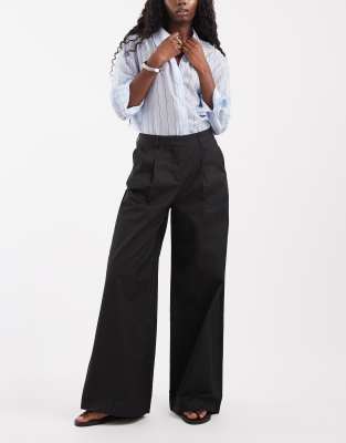 Jjxx Flared Tailored Pants In Black