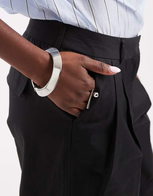 JJXX flared tailored trouser in black, 3 of 5