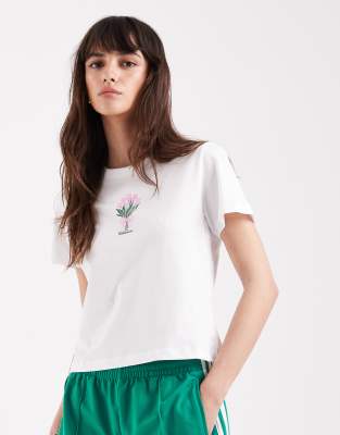 Jjxx Flower Bouquet Print Baby Tee In White