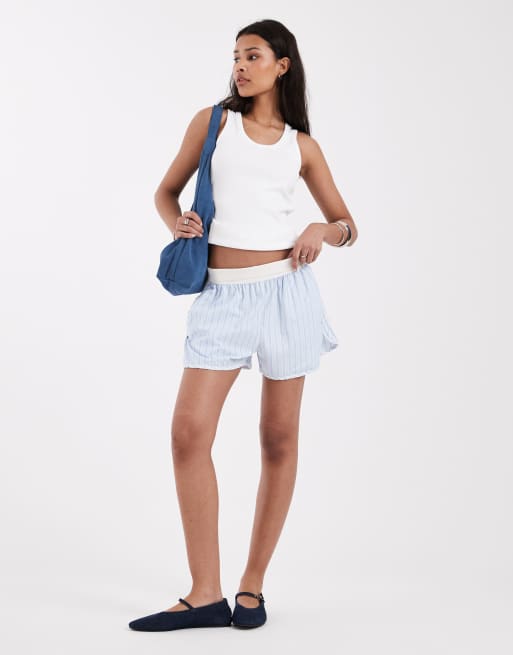 JJXX Frida ribbed singlet in white, 2 of 4
