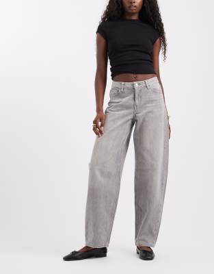 Jjxx Fuji Barrel Fit Jeans In Gray