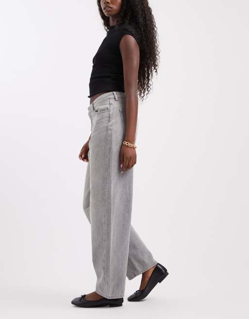 JJXX Fuji barrel fit jeans in light grey, 3 of 5