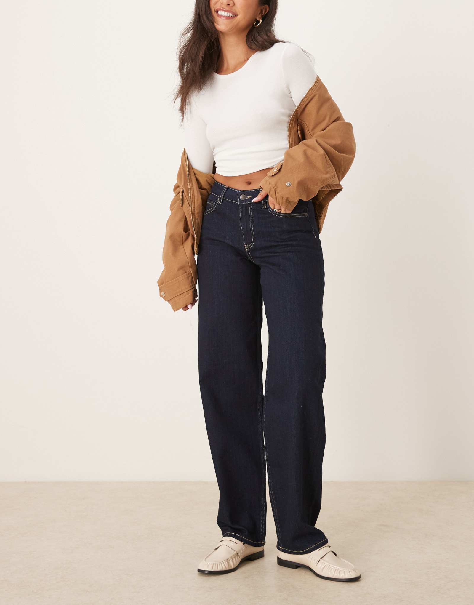 Джинсы JJXX Fuji barrel в темной стирке