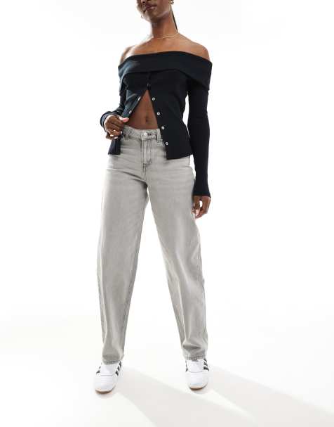 JJXX Fuji barrel jeans in gray - view 1