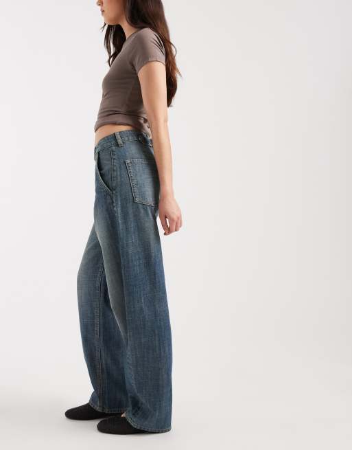 JJXX - Fuji - Jean bouffant à taille réglable - Bleu moyen délavé, 2 de 5