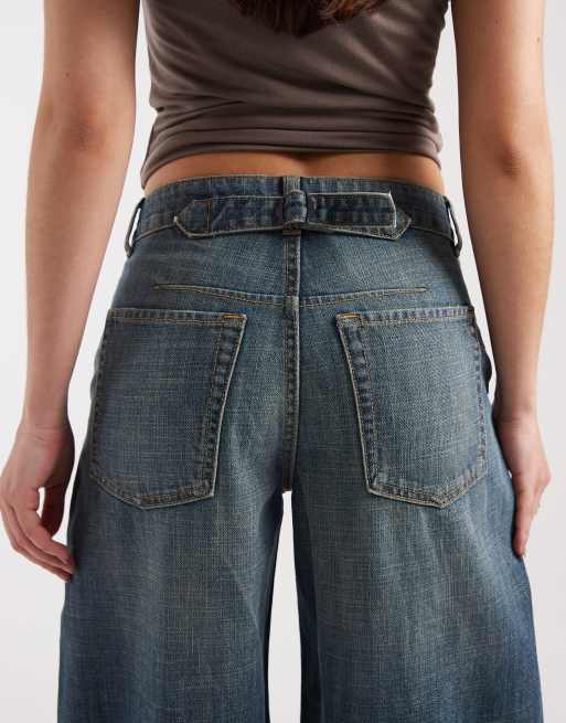 JJXX - Fuji - Jean bouffant à taille réglable - Bleu moyen délavé, 5 de 5