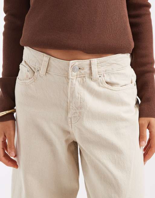 JJXX - Fuji - Jeans met ballonpijpen in crème, 4 van 5