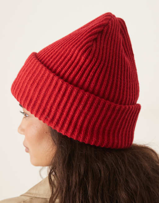 JJXX - Gebreide beanie in rood, 2 van 3