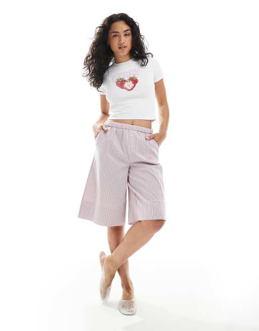JJXX - Gigi - Baby tee met bessenprint in wit, 2 van 4