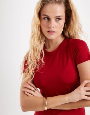 Jjxx Gigi Fitted T-shirt In Red