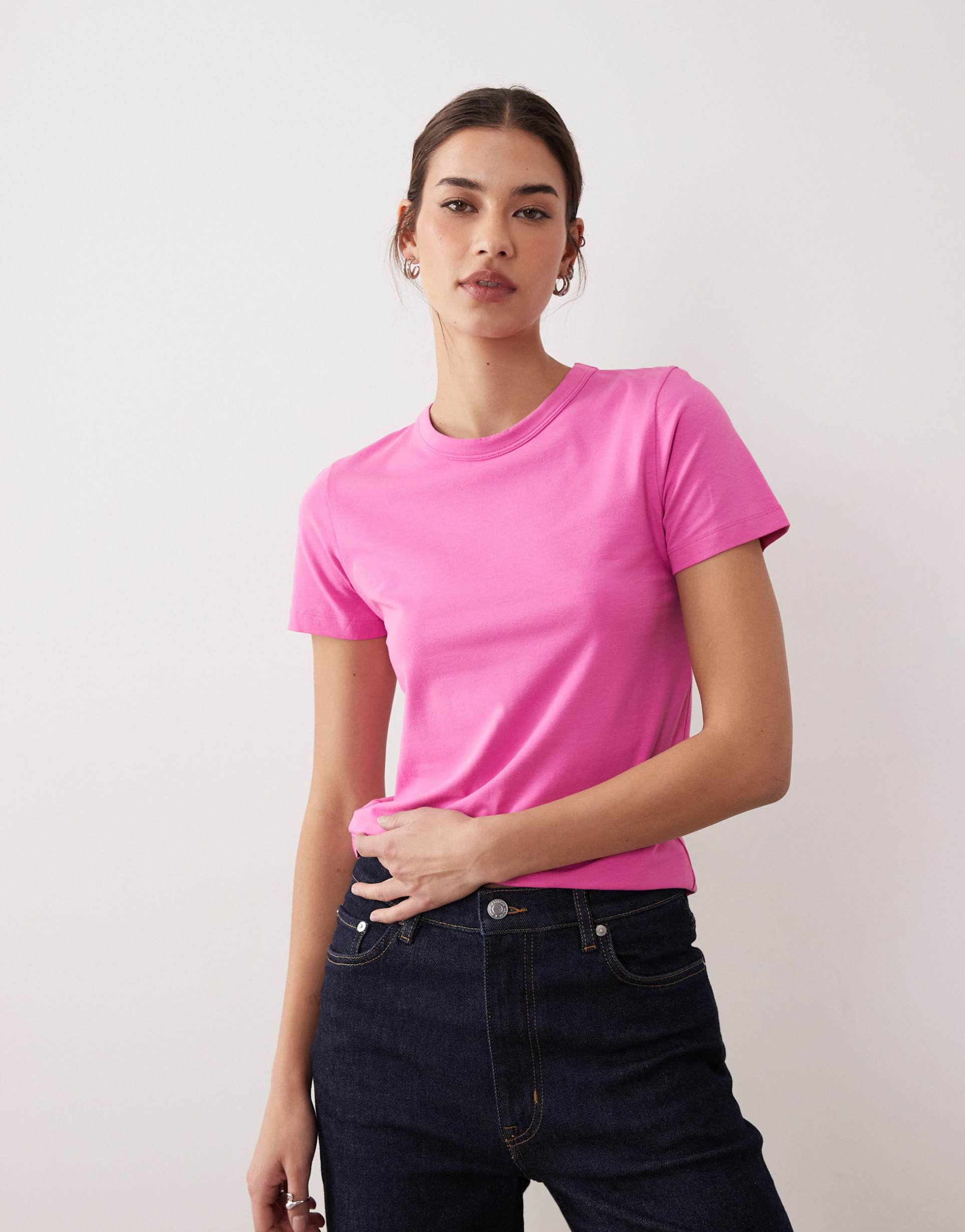 jjxx gigi t-shirt in bright pink