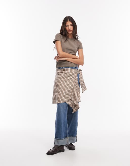 JJXX Gigi t-shirt in dark khaki, 2 of 4