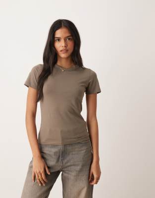 JJXX - Gigi - T-Shirt in dunklem Khaki-Grün