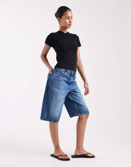 JJXX Gigi v neck tee in black, 2 of 4