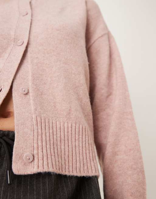 JJXX - Gilet en laine mélangée - Rose clair, 4 de 4