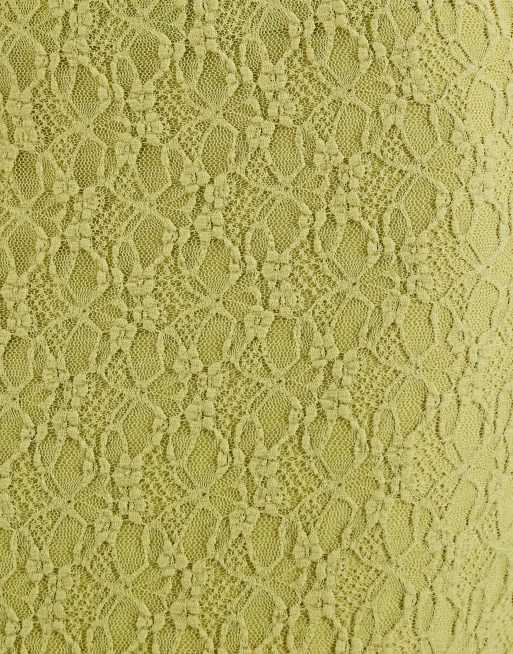 JJXX - Gonna midi in pizzo verde in coordinato, 5 di 5