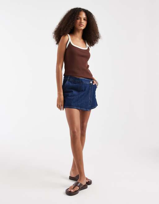 JJXX - Gonna pantalone in denim blu scuro, 2 di 5
