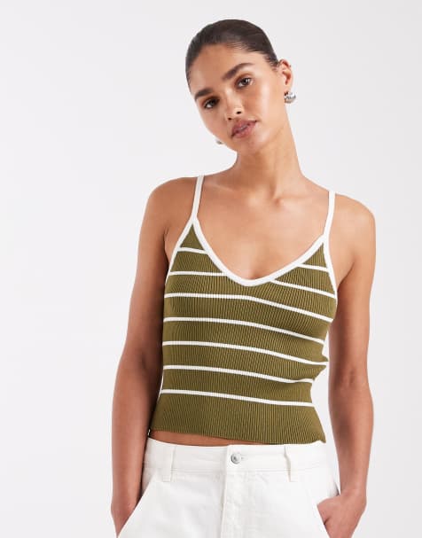 JJXX – Grönrandigt, stickat linne - view 1