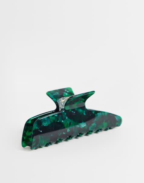 JJXX hairclaw in green marble - view 1