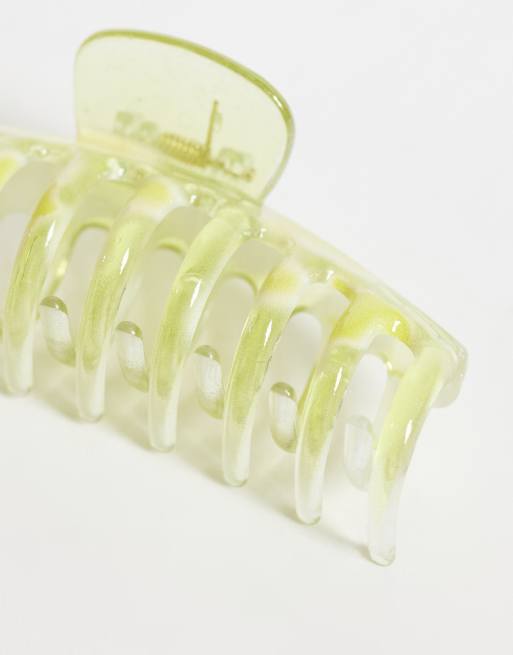 JJXX hairclaw in translucent light green | ASOS