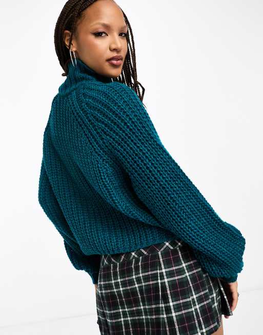 High neck chunky knit on sale jumper