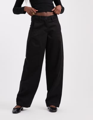 Jjxx High Waisted Barrel Fit Pants In Purple