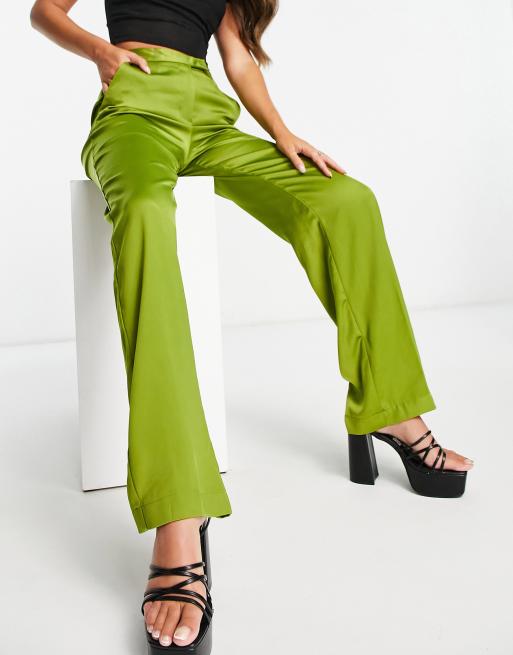 Lime green high cheap waisted pants