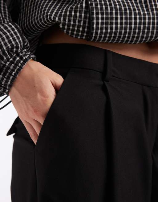 JJXX – Hose in Schwarz mit niedrigem Bund und weitem Bein, 4 von 5