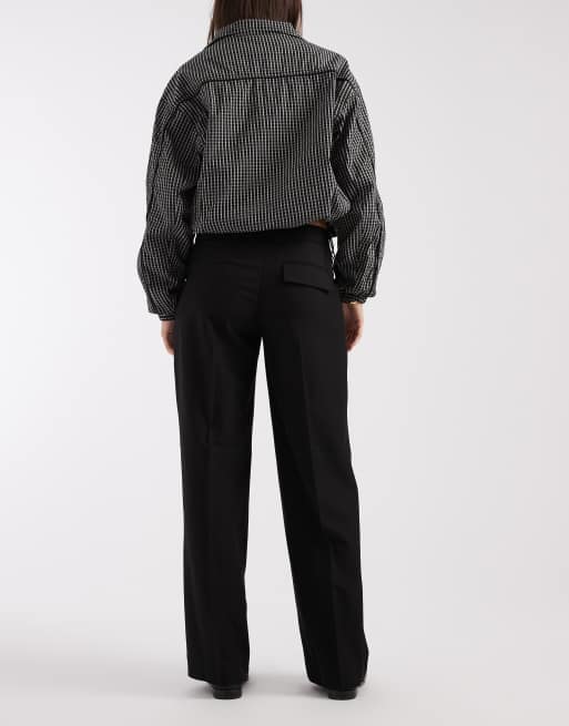 JJXX – Hose in Schwarz mit niedrigem Bund und weitem Bein, 5 von 5