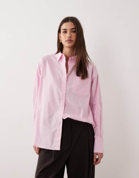 JJXX - Jamie - Chemise oversize en popeline - Rose - view 1