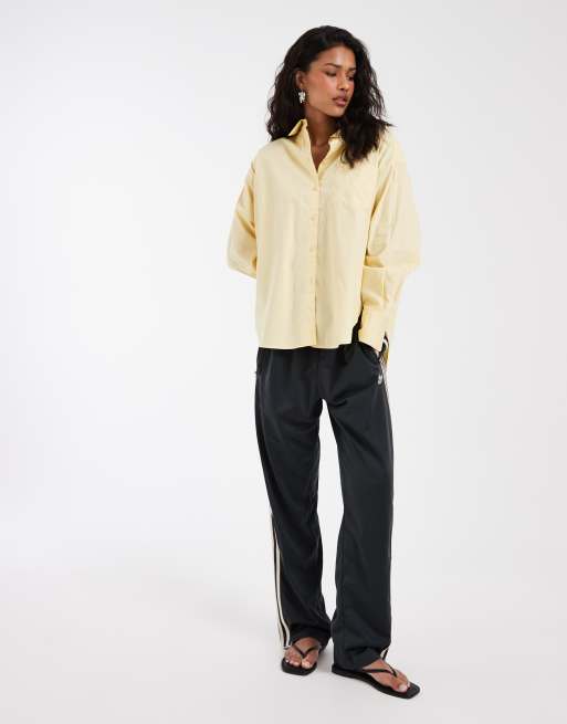 JJXX - Jamie - Lysegul oversized poplin-skjorte, 2 af 4