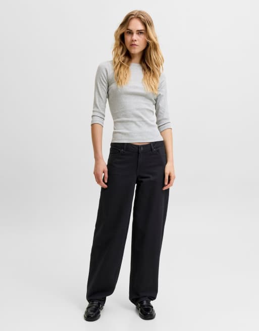 JJXX jean coupe barrel en denim noir, 3 de 7
