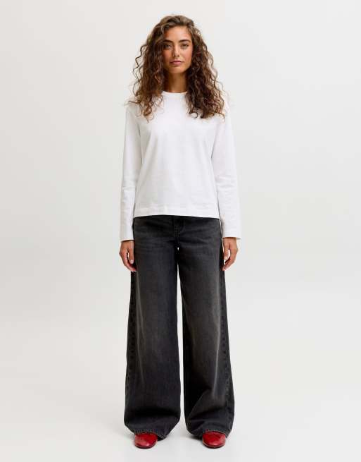 JJXX jean coupe large en denim noir, 3 de 7