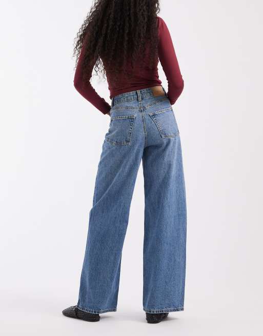 JJXX jean large taille haute Tokyo bleu délavé, 3 de 5