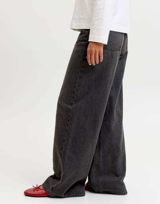 JJXX jeans med bred passform i svart denim, 6 av 7