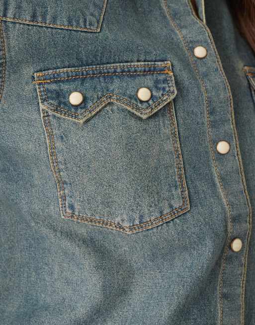 JJXX – Jeanshemd in Mittelblau, 3 von 4