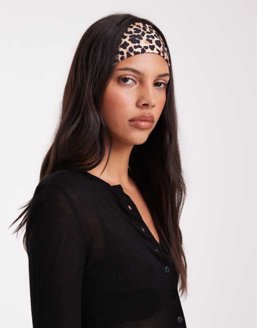 JJXX jersey hårbånd med leopardprint, 3 af 3