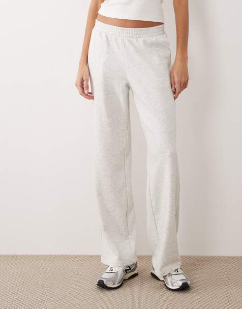 JJXX - Joggingbroek met wijde pijpen in lichtgrijs - view 1