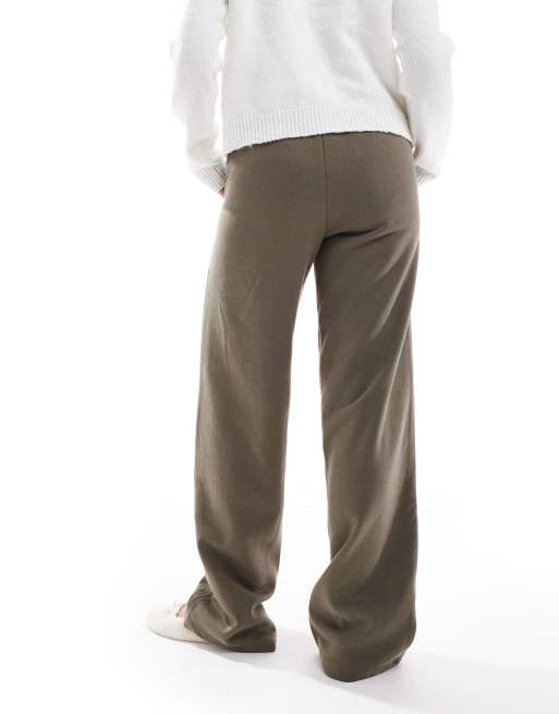 JJXX – Jogginghose aus Sweatstoff in Khaki mit weitem Bein, 2 von 5