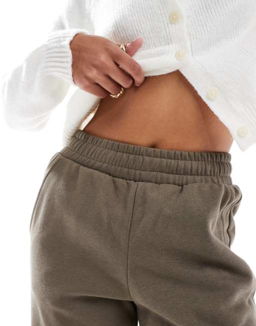 JJXX – Jogginghose aus Sweatstoff in Khaki mit weitem Bein, 5 von 5