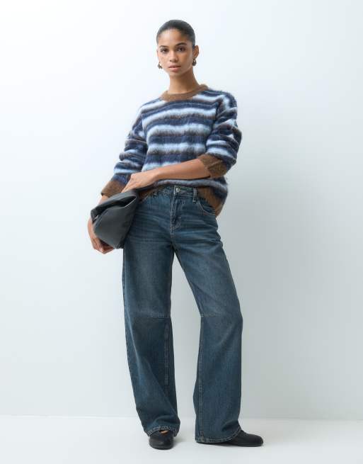 JJXX jumper in blue and white stripe, 2 of 5