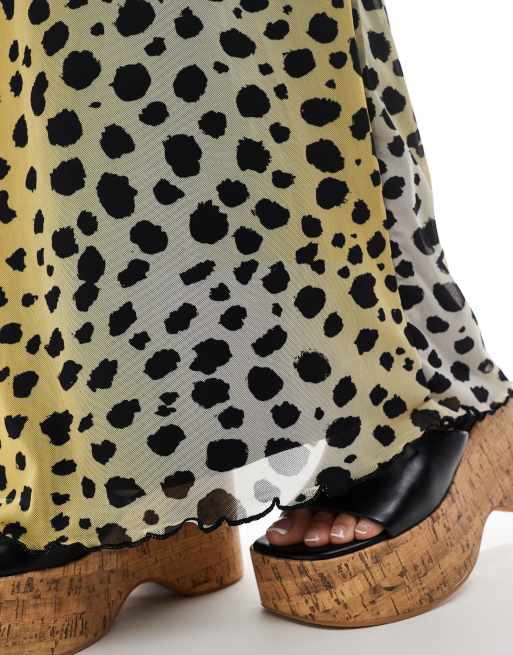 JJXX - Jupe longue d'ensemble en tulle à imprimé dalmatien, 4 de 5