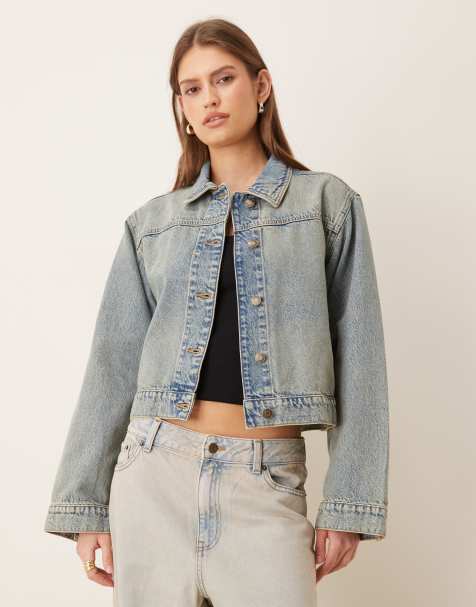 JJXX – Kastige Jeansjacke in Hellblau - view 1