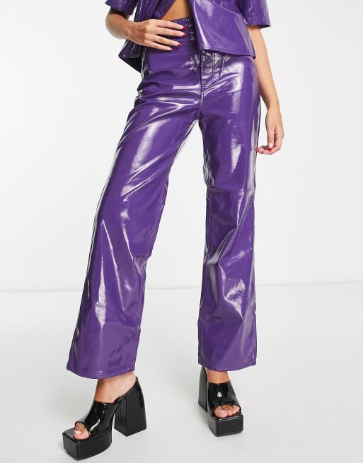 Zara 2024 vinyl trousers