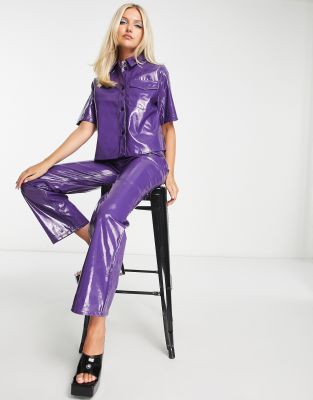 palazzo pleated trousers