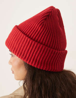 Jjxx Knit Beanie In Red
